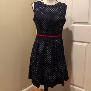 Navy/White Polka Dot Dress